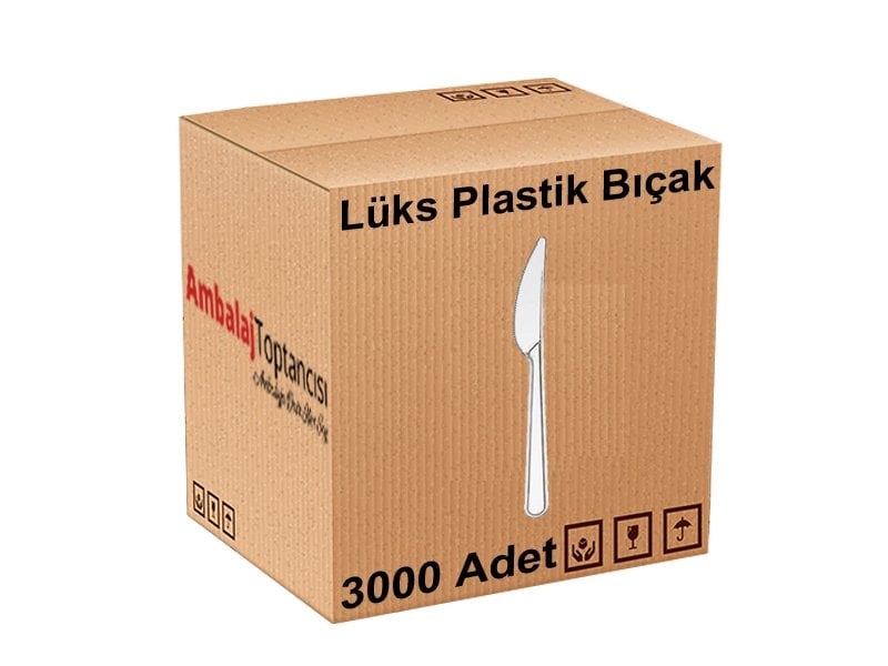 Lüks Plastik Bıçak Şeffaf - 3000'li