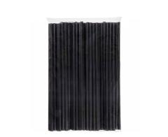 Siyah Frozen Plastik Pipet - 100'lü