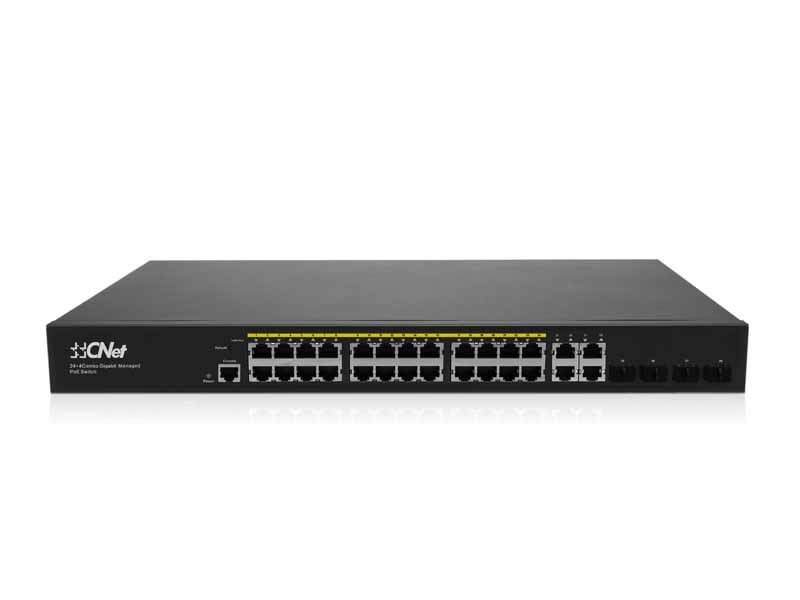 CNet CGS-24x4SFW 24 Port Yönetilebilir PoE Switch