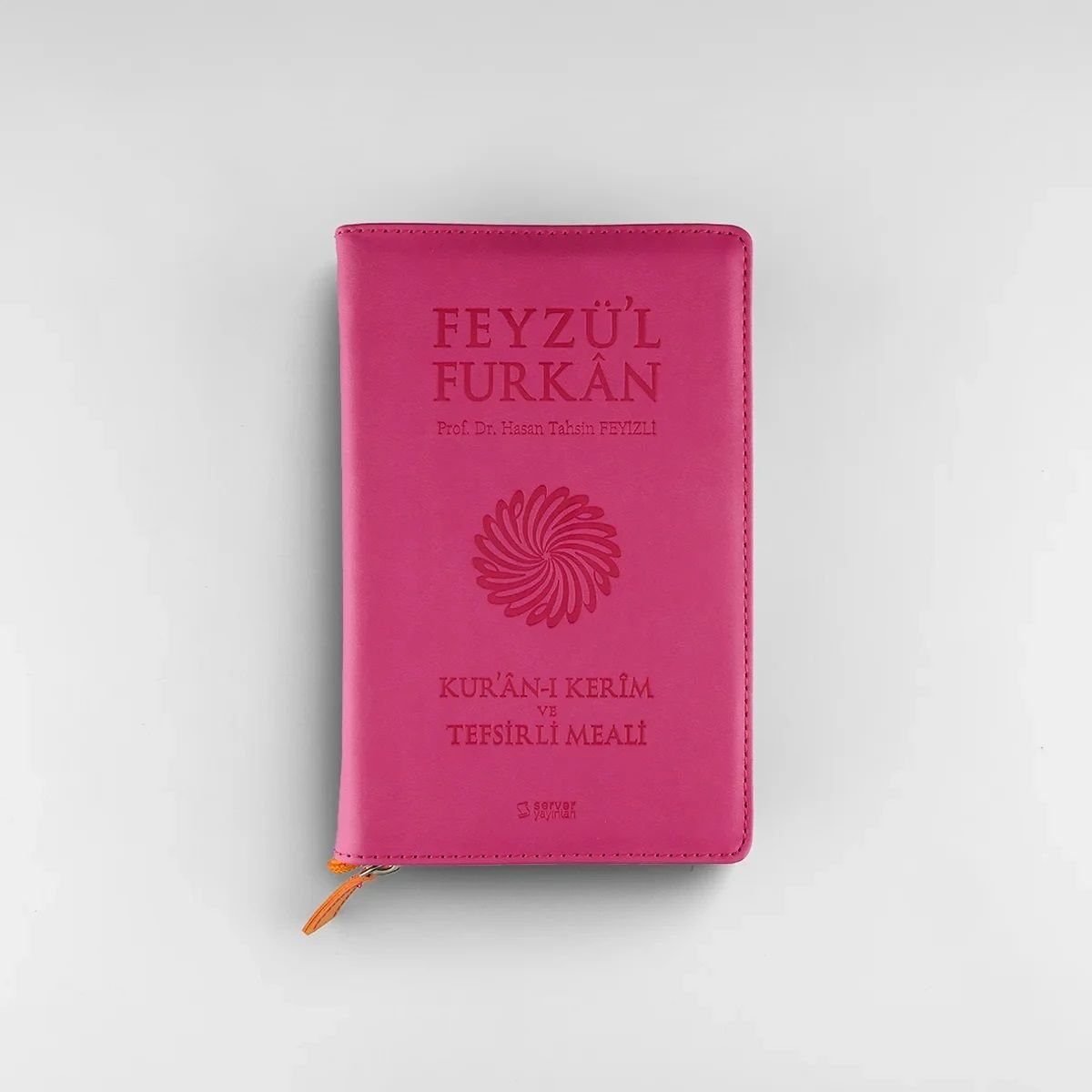 Feyzü'l Furkan Kur'an-ı Kerim Ve Tefsirli Meali (CEP BOY - FERMUARLI) Pembe