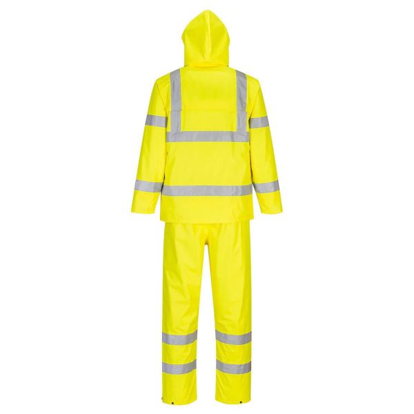 Portwest Hi-Vis Pratik Yağmurluk Pantolon Ceket Takım Reflektörlü Sarı