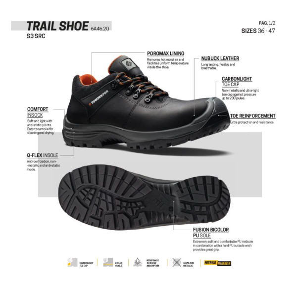 Toworkfor Trail Shoe S3 | SRC İş Ayakkabısı