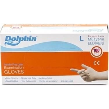 Dolphin Pudrasız Tek Kullanımlık Beyaz Lateks Eldiven
