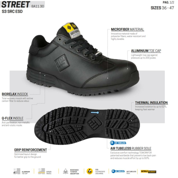 Toworkfor Street S3 | SRC | ESD İş Ayakkabısı