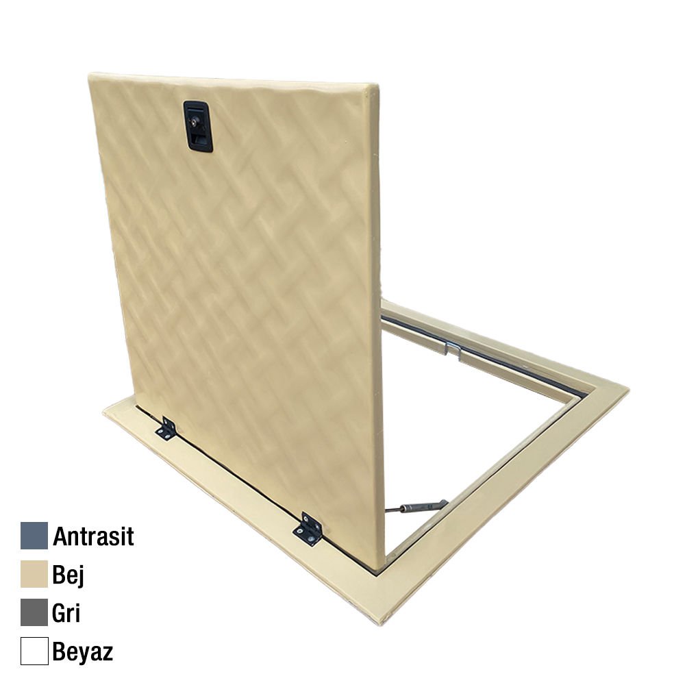 60x60 Havuz Makine Dairesi Kapağı Bej