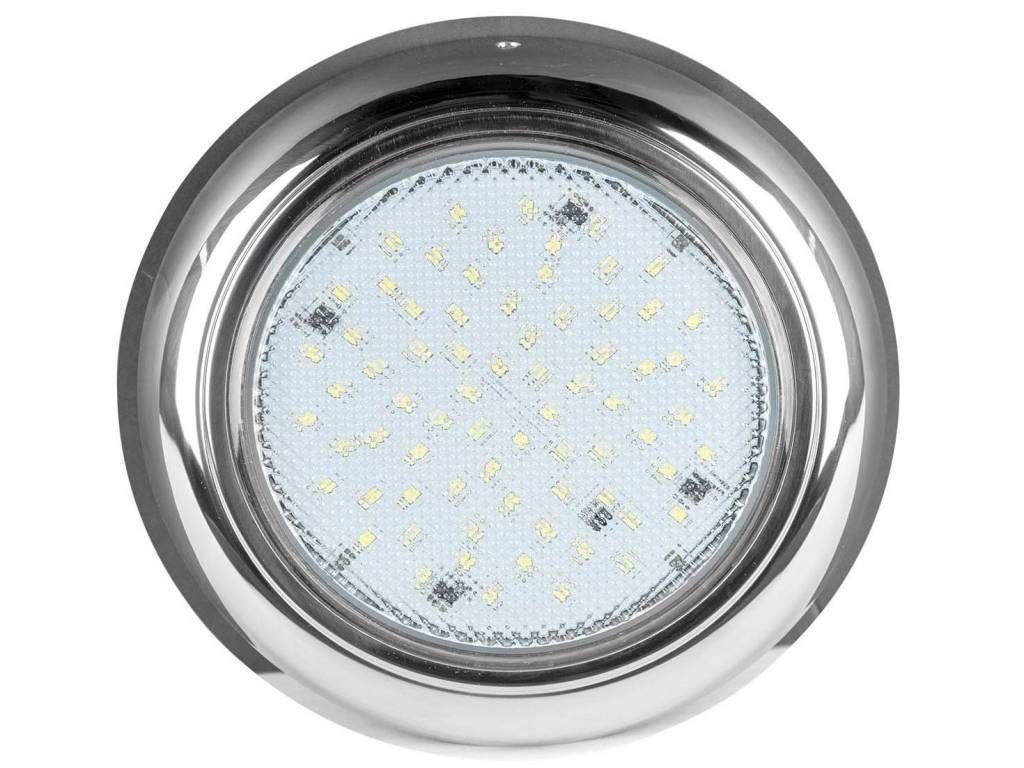 ''MAXI-Clicker-INOX'' Havuz Sualtı Aydınlatma Lambası. Kovansız, Tek renkli (72 LED Beyaz - 24 W)