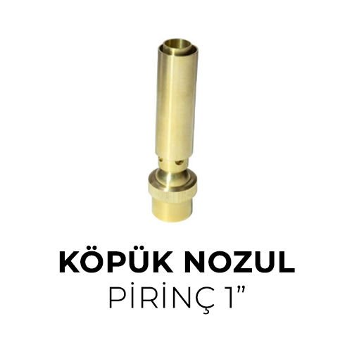 Köpük Nozul Pirinç 1”