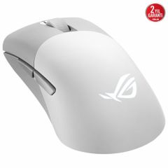 ASUS ROG KERIS WIRELESS AIMPOINT 2.4GHz BLUETOOTH 36000 DPI SENSÖR 5 FARKLI PROGRAMLANABİLİR TUŞ DEĞİŞTİRİLEBİLİR SWITCH OYUNCU MOUSE BEYAZ