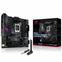 ASUS ROG STRIX B660-G GAMING WIFI INTEL B660 LGA1700 DDR5 6000 DP HDMI USB3.2 AX WİFİ + BT AURA RGB 2.5GBİT LAN MATX PCIE5.0 128GB’A KADAR RAM DESTEĞİ ASUS 5X PROTECTION III