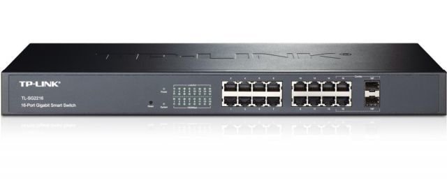 TP-LINK T1600G-18TS (TL-SG2216) 16 PORT GIGABIT SMART SWITCH 2 COMBO SFP SLOT