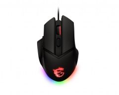 MSI GG CLUTCH GM20 ELITE GAMING MOUSE 6.400 DPI PIXART PAW3309 OPTIK SENSOR RGB LED 2.0M KABLO AYARLANABILIR AGIRLIK USB BAGLANTI OYUNCU FARESI