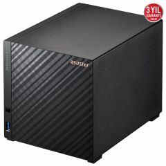 ASUSTOR AS1104T REALTEK RTD1296 4 YUVALI (4X22TB DESTEĞİ) 1GB DDR4 2.5GBE X1 USB 3.2 X2