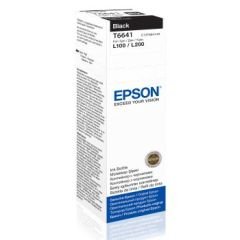 EPSON C13T66414A SİYAH MÜREKKEP KARTUŞ 70ML L550, L200, L220, L3557, L365