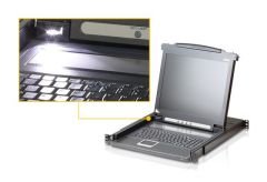 ATEN CL1000M-ATA-TQG 17 PS/2 VGA LCD CONSOLE W/TQ KB