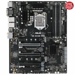 ASUS WS C246 PRO Intel C246 LGA1151 DDR4 2666 DP HDMI DVI VGA M2 USB3.1 2 adet LAN ATX