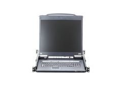 ATEN CL5708IM-ATA-TQG 17 8P PS/2-USB VGA LCD KVM IP SW. W/TQ