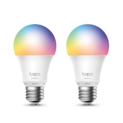 TP-LINK TAPO L530E (2-PACK) AYARLANABİLİR IŞIK SEVİYELİ AKILLI WI-FI MULTICOLOR LED AMPUL