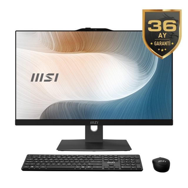 MSI MODERN AM242P 12M-411XTR 23.8 1920x1080 (FHD) I7-1260P 32GB DDR4 1TB SSD DOS SIYAH AIO PC