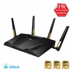 ASUS RT-AX88U PRO WIFI6-DUAL BAND GAMİNG-AI MESH PROTECTİON-TORRENT-BULUT-DLNA-4G-VPN-ROUTER-ACCESS POİNT