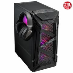 ASUS TUF GAMING GT301 ADRESLENEBİLİR RGB FANLI TEMPERLİ CAM VGA TUTUCULU USB 3.1 ATX OYUNCU KASASI