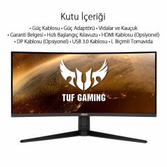  ASUS TUF GAMING VG34VQL1B 34 VA KAVISLI FREESYNC  3440x1440 1MS(MPRT) 165HZ DP HDMI USB MM VESA 3YIL EYECARE,ELMB,HDR400