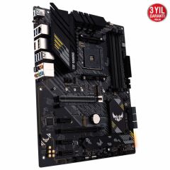 ASUS TUF GAMING B550-PLUS AMD B550 AM4 DDR4 4400 DP HDMI Çift M2 USB3.2 ARGB 2.5Gbit LAN ATX PCIe 4.0 ECC RAM Desteği