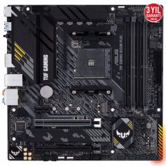 ASUS TUF GAMING B550M-PLUS AMD B550 AM4 DDR4 4400 DP HDMI Çift M2 USB3.2 ARGB 2.5Gbit LAN mATX PCIe 4.0 ECC RAM Desteği