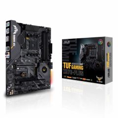 ASUS TUF GAMING X570-PLUS AMD X570 AM4 DDR4 4400 DP HDMI Çift M2 USB 3.2 AURA RGB ATX PCIe 4.0 128GB’a kadar ram desteği