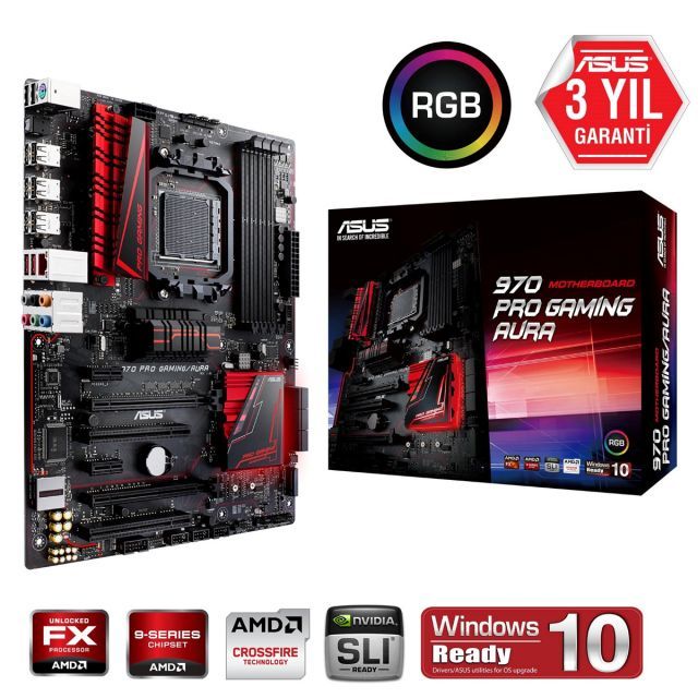 ASUS 970 PRO GAMING/AURA AM3+ 970/SB950 ATX ANAKART