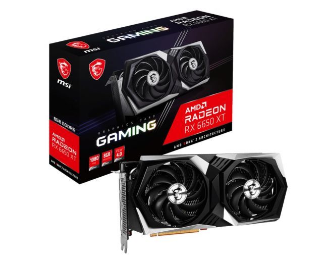 MSI VGA RADEON RX 6650 XT GAMING 8G RX6650XT 8GB GDDR6 128B PCIE 4.0 X8 (3XDP 1XHDMI)