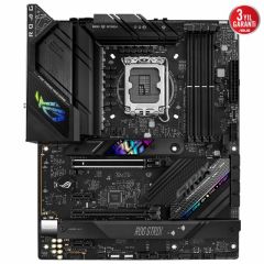 ASUS MB ROG STRIX B760-F GAMING WIFI Intel B760 LGA1700 DDR5 7800 DP HDMI 3x M2 USB3.2 WiFi 6E-BT AURA RGB 2.5Gbit LAN ATX PCIe Slot Q-Release, Armoury Crate, AI Suite 3