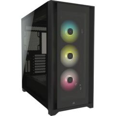 CORSAIR CC-9020133-EU ICUE 4000X RGB TG 4X ARGB FAN MID TOWER KASA + CX750F RGB PSU