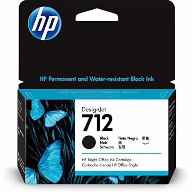 HP 3ED70A (712) SIYAH 38 ML GENIS FORMAT MUREKKEP KARTUSU