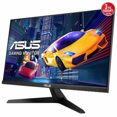 ASUS VY249HGE 23.8 GAMING IPS FREESYNC 1920x1080 1MS 144HZ HDMI VESA 3YIL EYECARE PLUS FLICKER DUSUK MAVI ISIK Antibakteriyel Kaplama Monitör