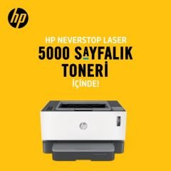 HP 5HG87A 1200N NEVERSTOP ÇOK FONKSİYONLU SİYAH LAZER YAZICI 21PPM