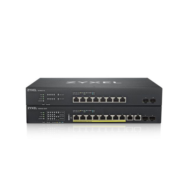 ZYXEL NEBULA XS1930-12HP 8 PORT MULTI-GIGABIT SMART MANAGED HYBRID UPOE SWITCH (375 WATT)