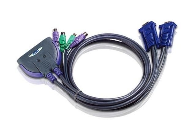 ATEN CS62S-AT 0.9M 2-PORT PS/2 VGA KABLO KVM SWITCH