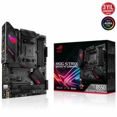 ASUS ROG STRIX B550-E GAMING AMD B550 AM4 DDR4 4400 DP HDMI Çift M2 USB3.2 AX WiFi + BT ARGB 2.5Gbit LAN ATX PCIe 4.0 ECC RAM Desteği