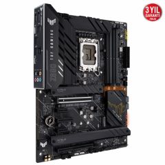 ASUS TUF GAMING Z690-PLUS D4 Intel Z690 LGA1700 DDR4 5333 DP HDMI 4x M2 USB3.2 AURA RGB 2.5Gbit LAN ATX PCIe5.0, 14+1 Güç Aşaması, İki Yönlü AI Ses Engelleyici Mik., TUF PROTECTION