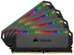 CORSAIR CMT32GX4M4K3600C16 32GB (4X8GB) DDR4 3600MHz CL16 DOMINATOR PLATINUM RGB SOĞUTUCULU SIYAH DIMM BELLEK