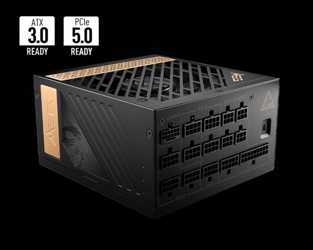 MSI PSU MEG AI1300P PCIE5 1300W 80+ PLATINUM POWER SUPPLY