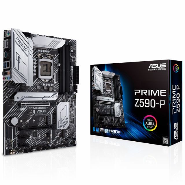 ASUS PRIME Z590-P Intel Z590 LGA1200 DDR4 5000 DP HDMI 3x M2 USB3.2 AURA RGB 2.5Gb Intel ATX 128GB’a kadar ram desteği