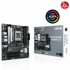 ASUS PRIME B650M-A II AMD B650 AM5 DDR5 6400 DP HDMI VGA 2X M2 USB3.2 AURA RGB 2.5Gbit LAN mATX ASUS 5X PROTECTION III BIOS FLASGBACK