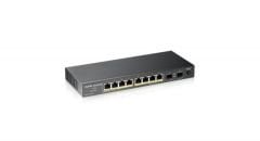 ZYXEL GS1100-10HP 8 PORT 10/100/1000 Mbps 2 SFP PORT YÖNETİLEMEZ POE SWITCH