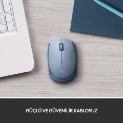 LOGITECH M171 USB ALICILI KABLOSUZ KOMPAKT MOUSE - AÇIK MAVİ 910-006866