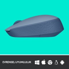 LOGITECH M171 USB ALICILI KABLOSUZ KOMPAKT MOUSE - AÇIK MAVİ 910-006866