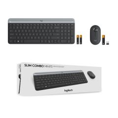 LOGITECH MK470 KABLOSUZ İNCE TÜRKÇE KLAVYE & MOUSE SETİ-SİYAH 920-009435