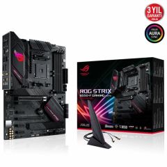 ASUS ROG STRIX B550-F GAMING WIFI II AMD B550 AM4 DDR4 5100 DP HDMI Çift M2 USB3.2 AX WiFi + BT ARGB 2.5Gbit LAN ATX PCIe 4.0 128GB’a kadar ram desteği, AI Ses Engelleyici Mik. Desteği