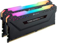 CORSAIR CMW64GX4M2E3200C16 64GB (2X32GB) DDR4 3200MHz CL16 VENGEANCE RGB PRO SOGUTUCULU DIMM BELLEK BLACK
