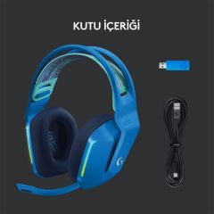 LOGİTECH G G733 LIGHTSPEED RGB KABLOSUZ 7.1 SURROUND SES OYUNCU KULAKLIĞI - MAVİ 981-000943